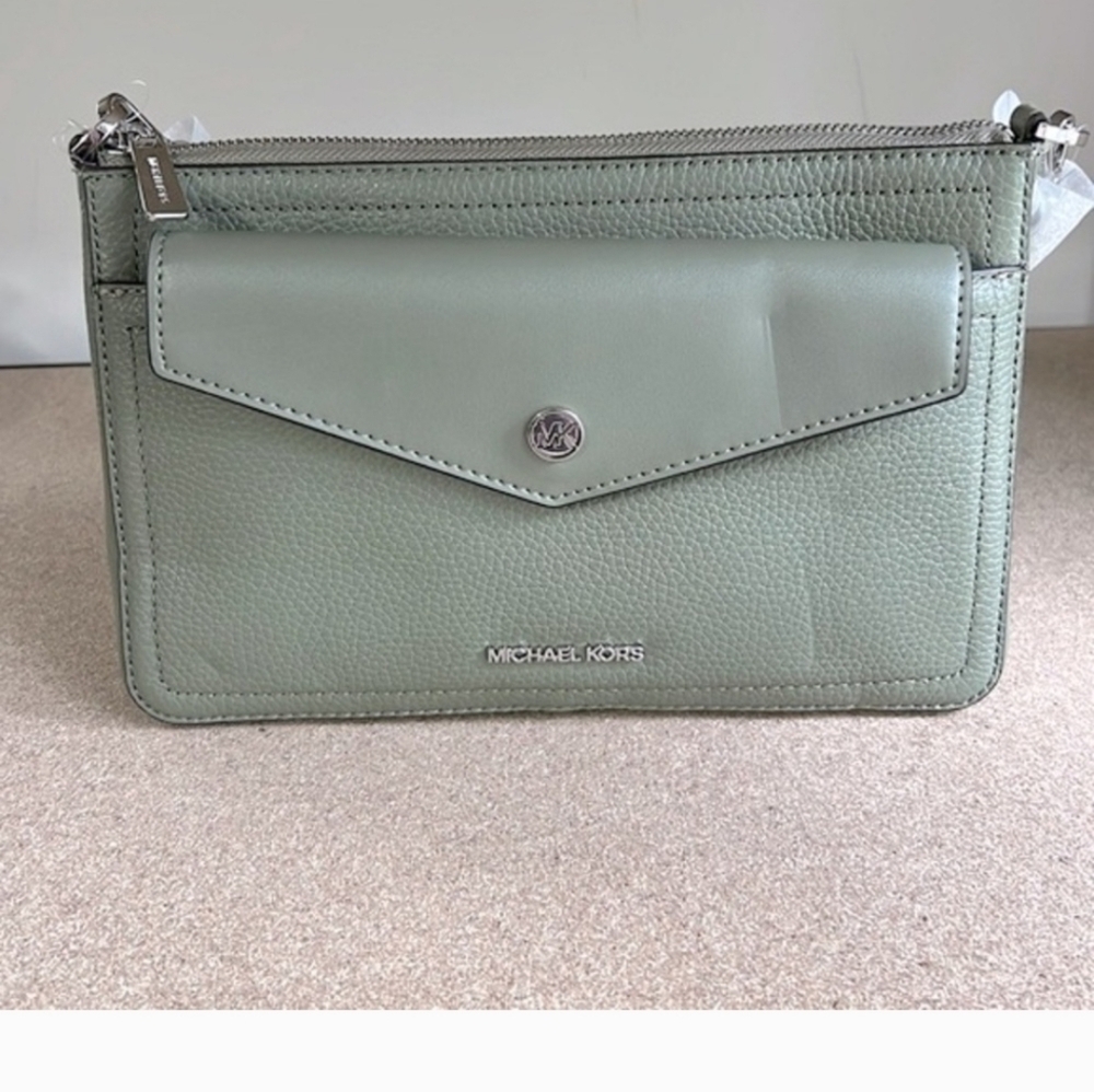CLEARANCE! Michael Kors Maisie 3-in-1 Crossbody: Army Green, 10-1/4×6.5×2.5, NWT - Picture 10 of 10
